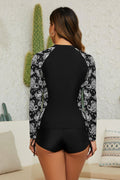 Women's 3 Piece Rash Guard Long Sleeve Bathing Suits