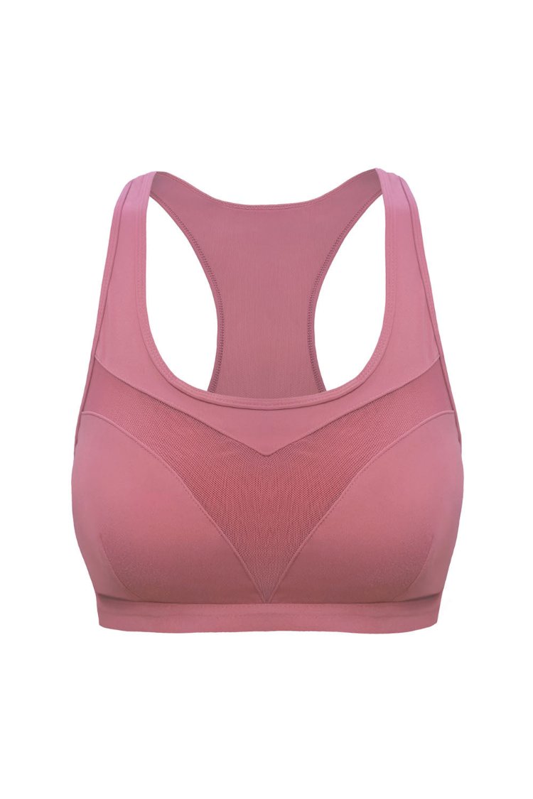 Double-sided Splicing Mesh Yoga Sports Bra