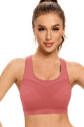 Double-sided Splicing Mesh Yoga Sports Bra