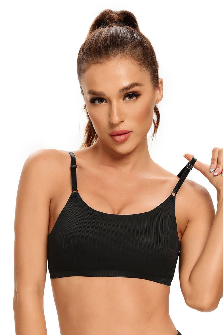 Adjustable Back Buckle Seamless Sports Bra