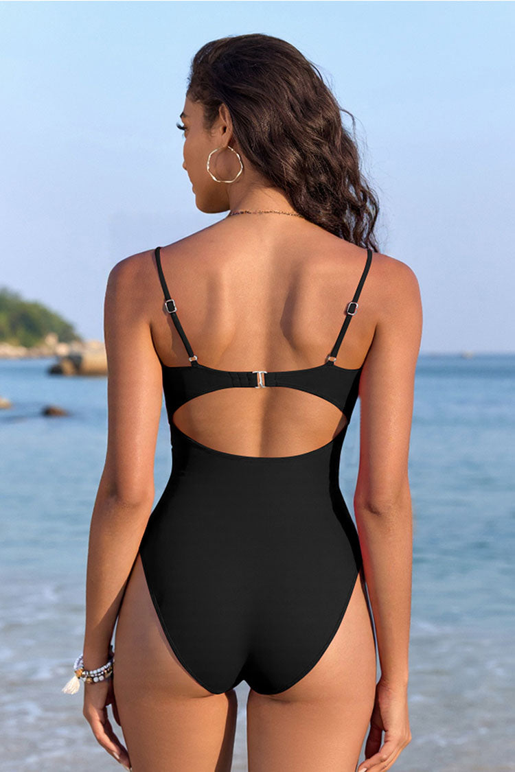 Cut Out Women Tummy Control One Piece Swimsuit