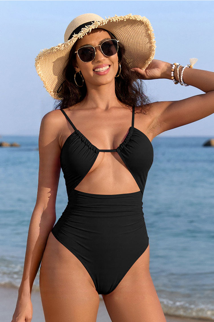 Cut Out Women Tummy Control One Piece Swimsuit