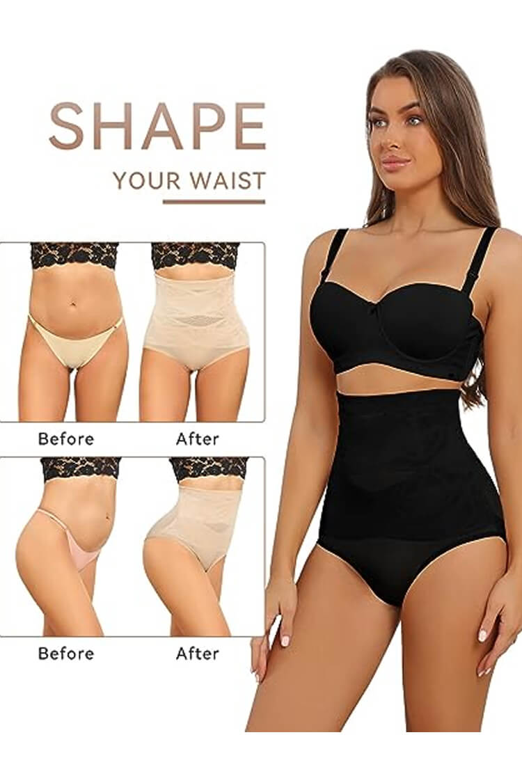 2-Pack Shapewear for Women Tummy Control High Waisted Body Shaper