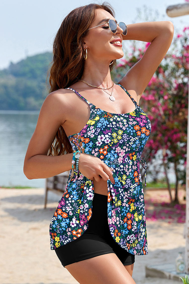 Tankini Sets for Women Tummy Control Sides Tie