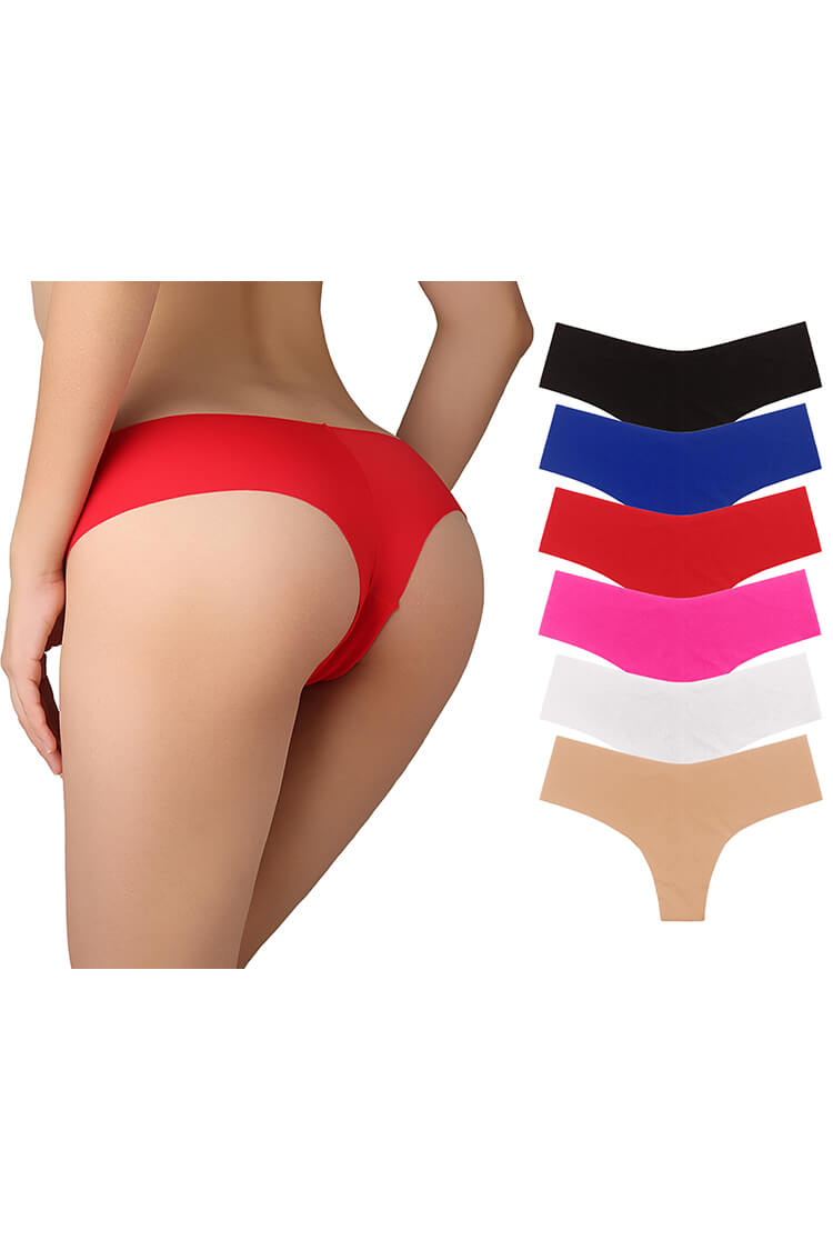 Cheeky Underwear for Women Panties Stretch Invisibles Briefs 6 Pack