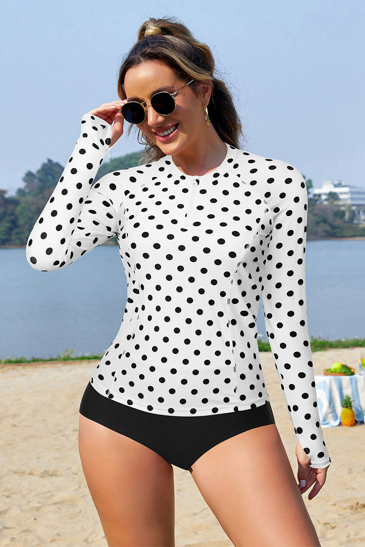 Women's 2 Pieces Long Sleeve Sunscreen Bathing Suit