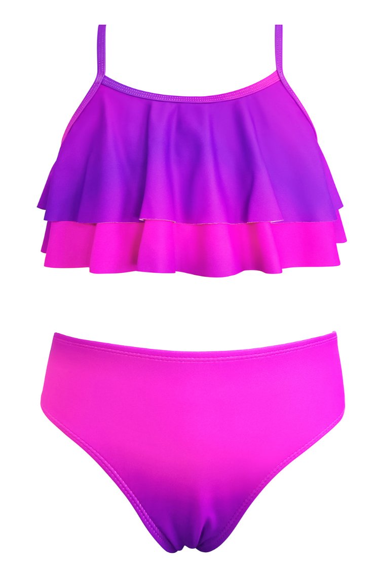 Shekini Raffoll Shoufunce Stampa floreale Stampa Girls Costume da bagno