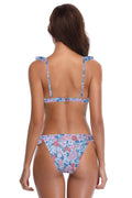 Ruffles Flounce Printing Low Waisted Bikini