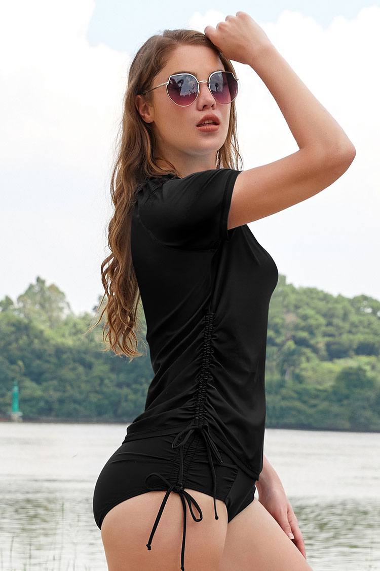 Short-Sleeve sports Swim Top
