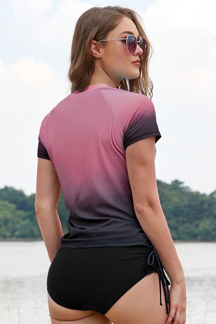 Short-Sleeve sports Swim Top