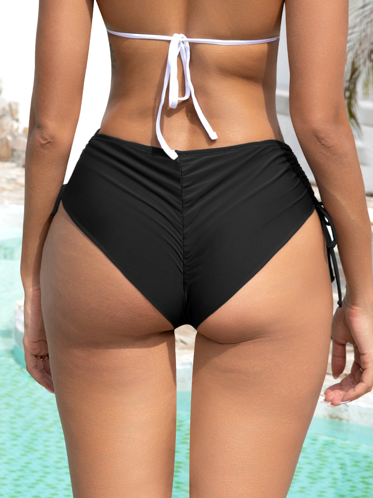 SHEKINI Women's Tie Side Bikini Bottoms