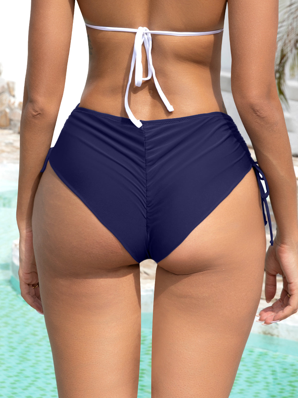 SHEKINI Women's Tie Side Bikini Bottoms
