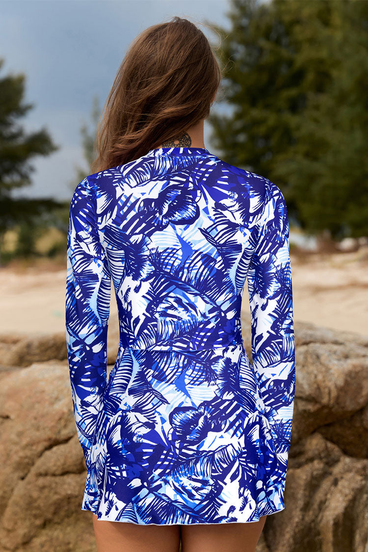 Women's Long Sleeve Zip Sun Protection Swimsuits