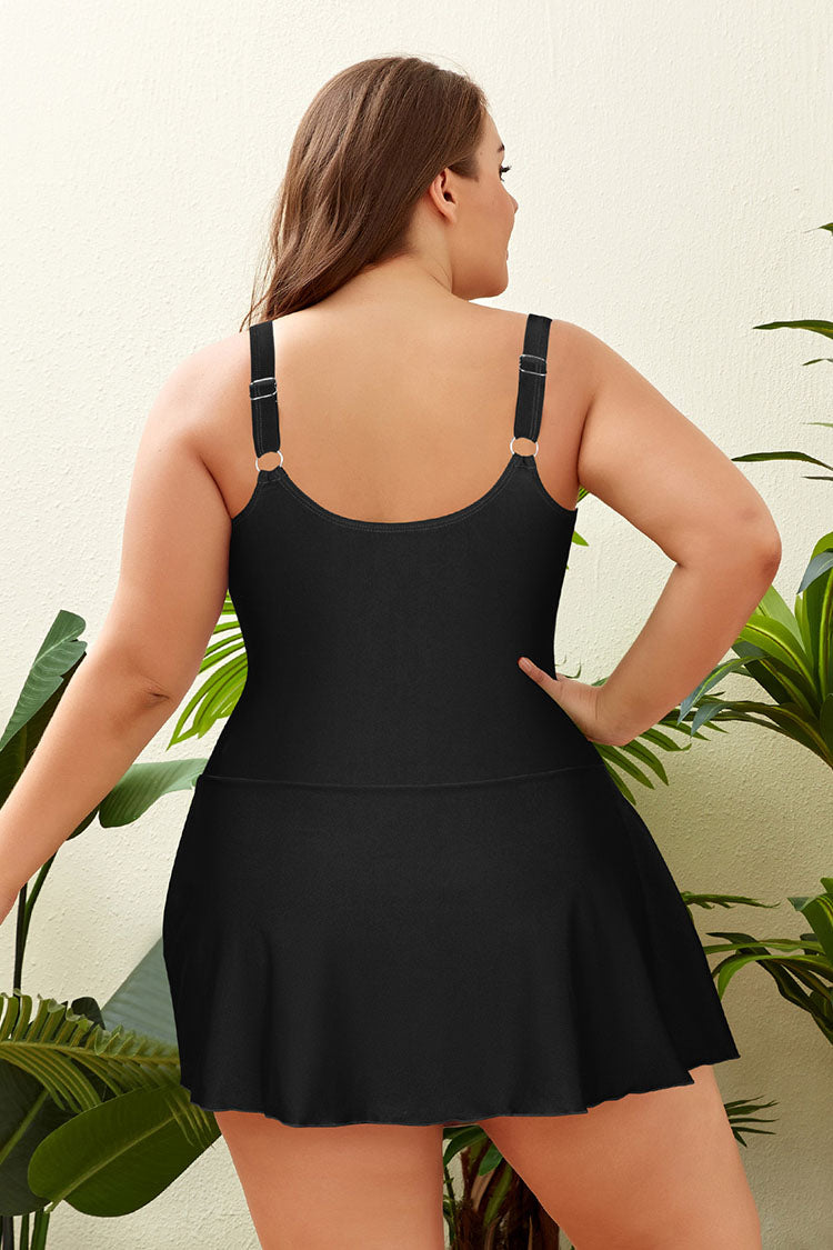 Women Plus Size One Piece Swimdress