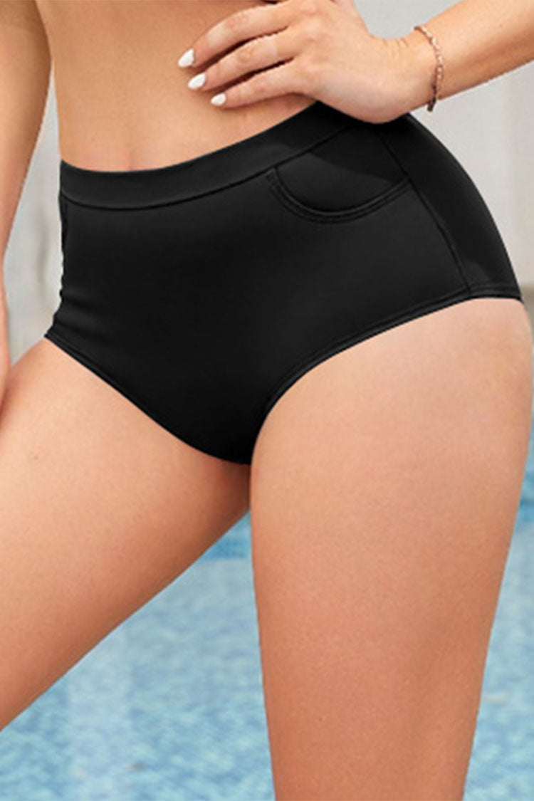 Women's Tummy Control Retro Bikini Bottoms