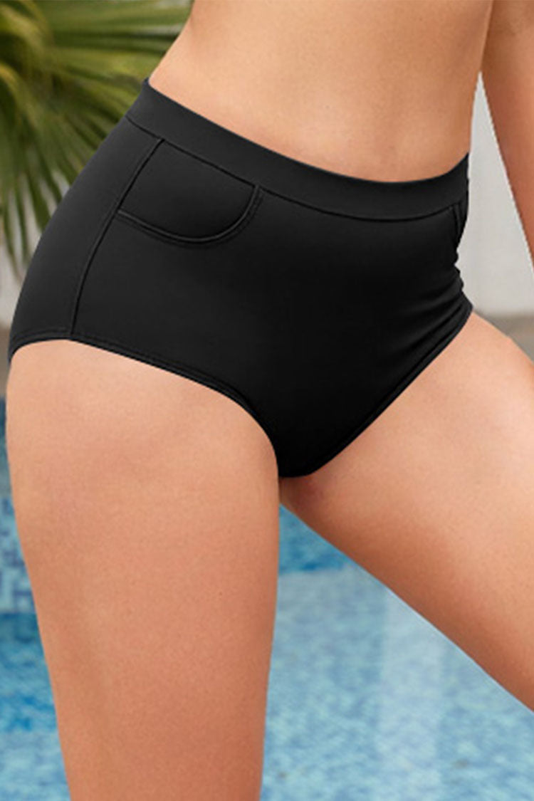 Women's Tummy Control Retro Bikini Bottoms