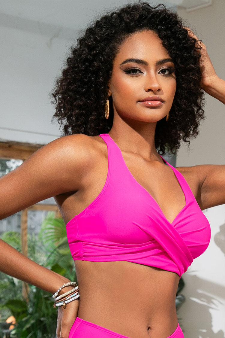 Women's Crossover V-Neck Bikini Top
