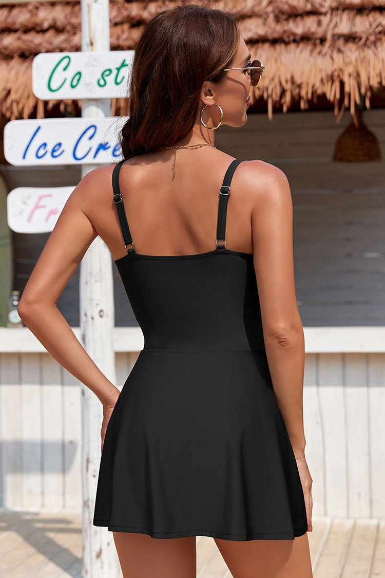 Women's Mental Ring Push Up One-Piece Swimsuits