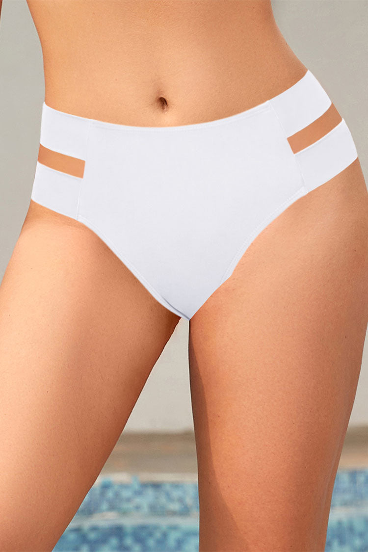 Women High Waisted Hollow Out Bikini Bottom