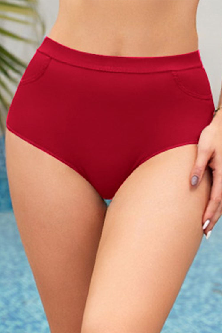 Women's Tummy Control Retro Bikini Bottoms