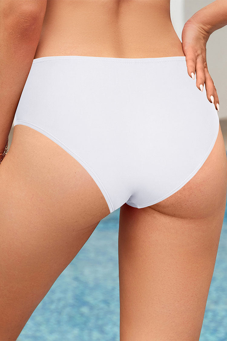Women High Waisted Hollow Out Bikini Bottom