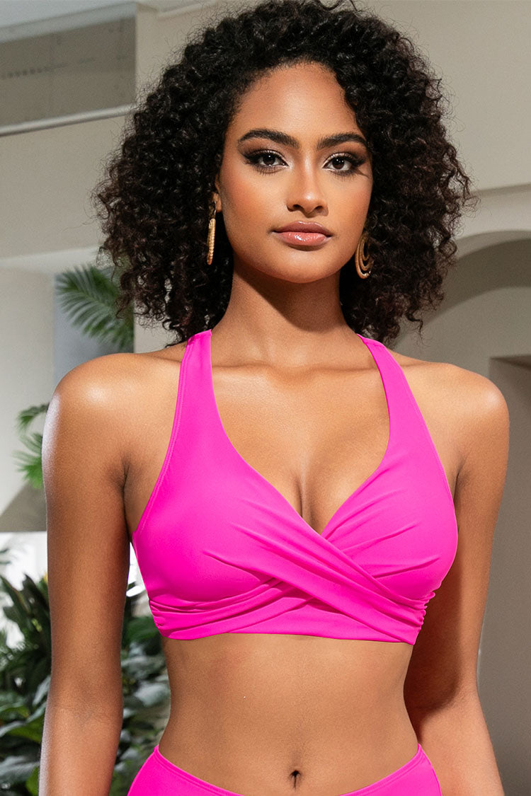 Women's Crossover V-Neck Bikini Top