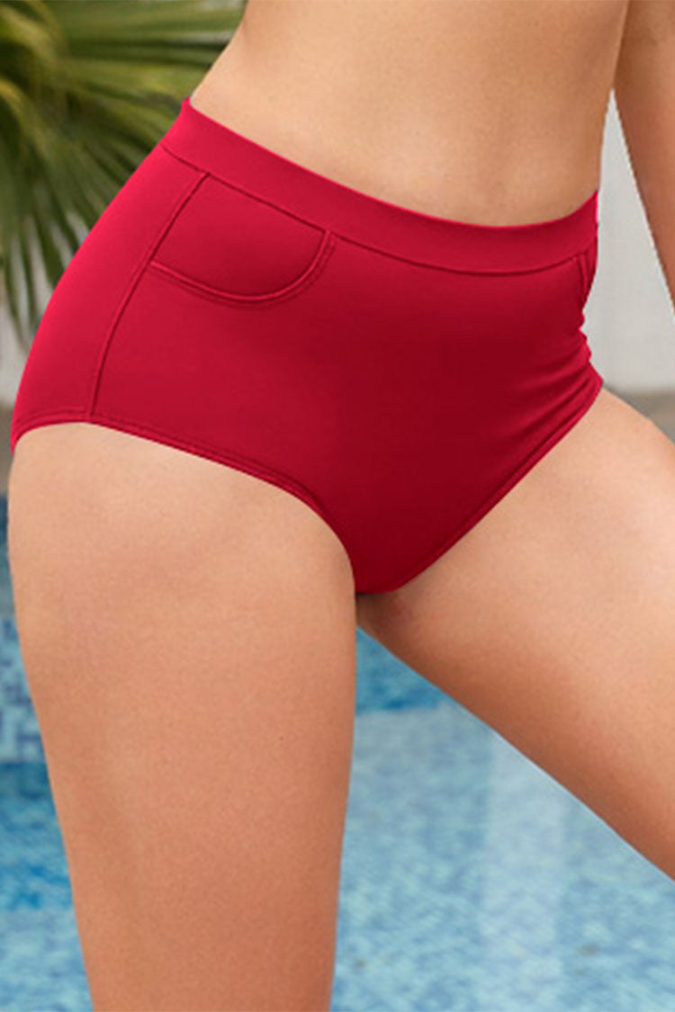 Women's Tummy Control Retro Bikini Bottoms