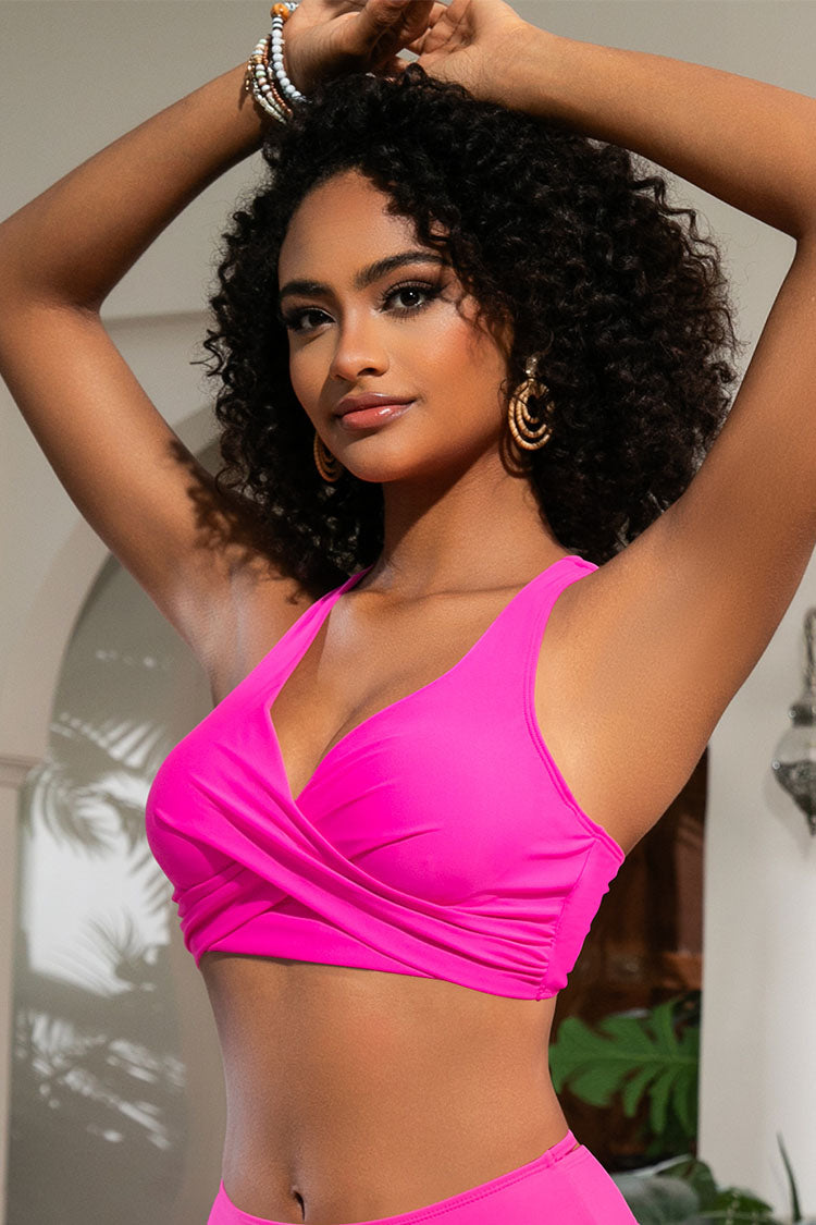 Women's Crossover V-Neck Bikini Top