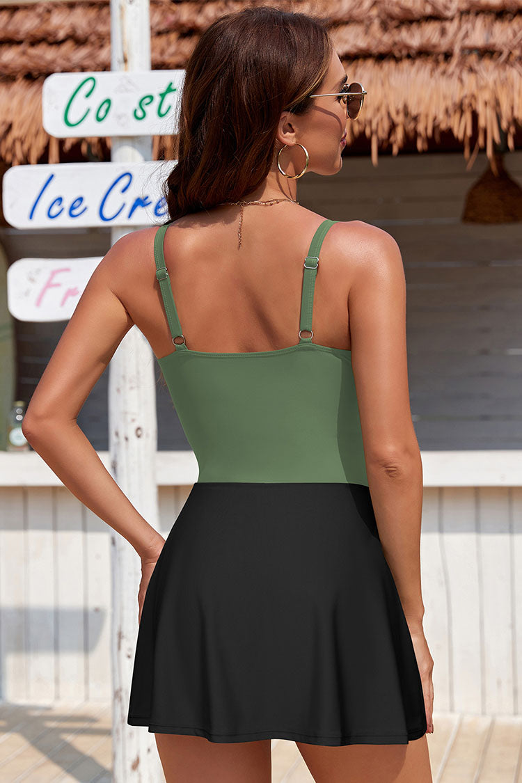 Women's Mental Ring Push Up One-Piece Swimsuits