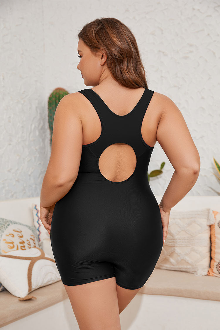 Women Plus Size One Piece Athletic Bathing Suit