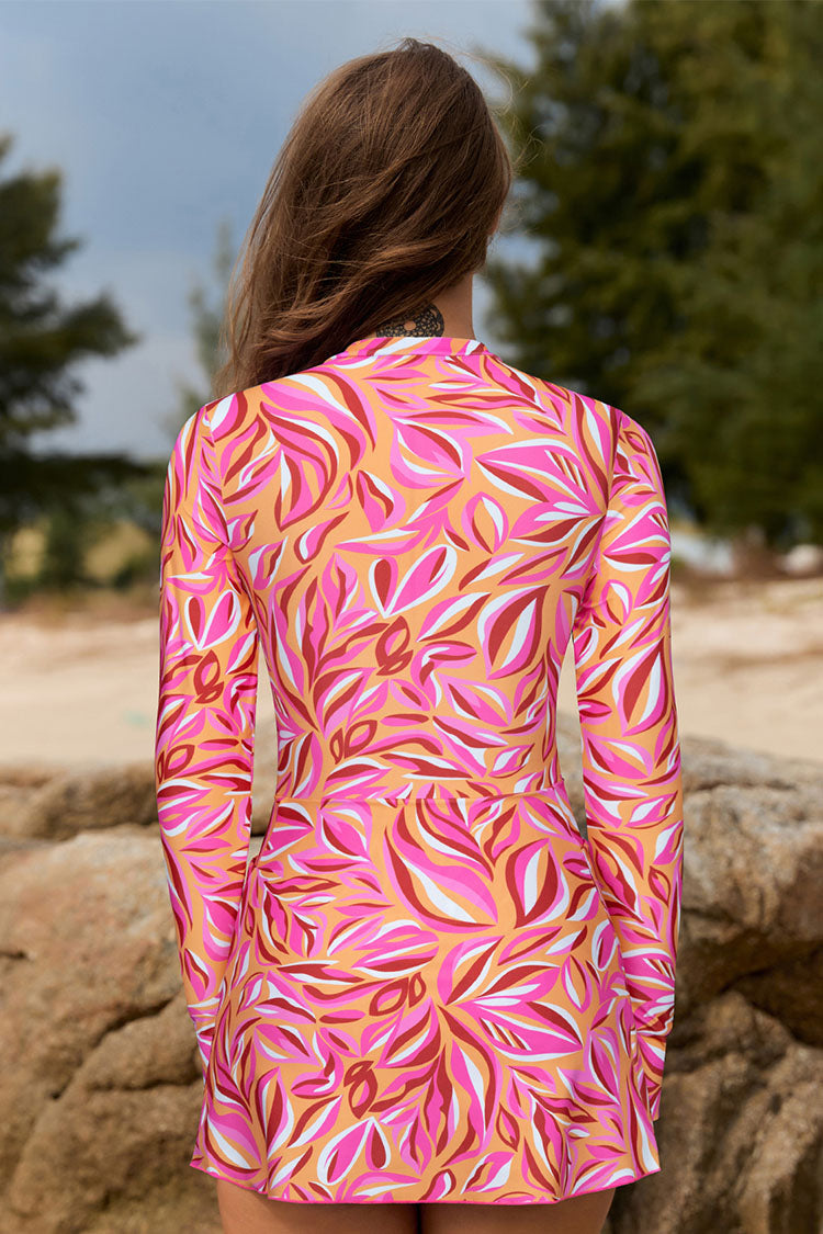 Women's Long Sleeve Zip Sun Protection Swimsuits