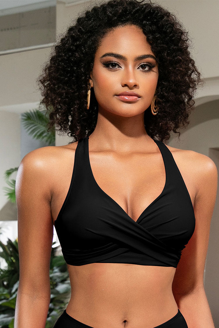 Women's Crossover V-Neck Bikini Top
