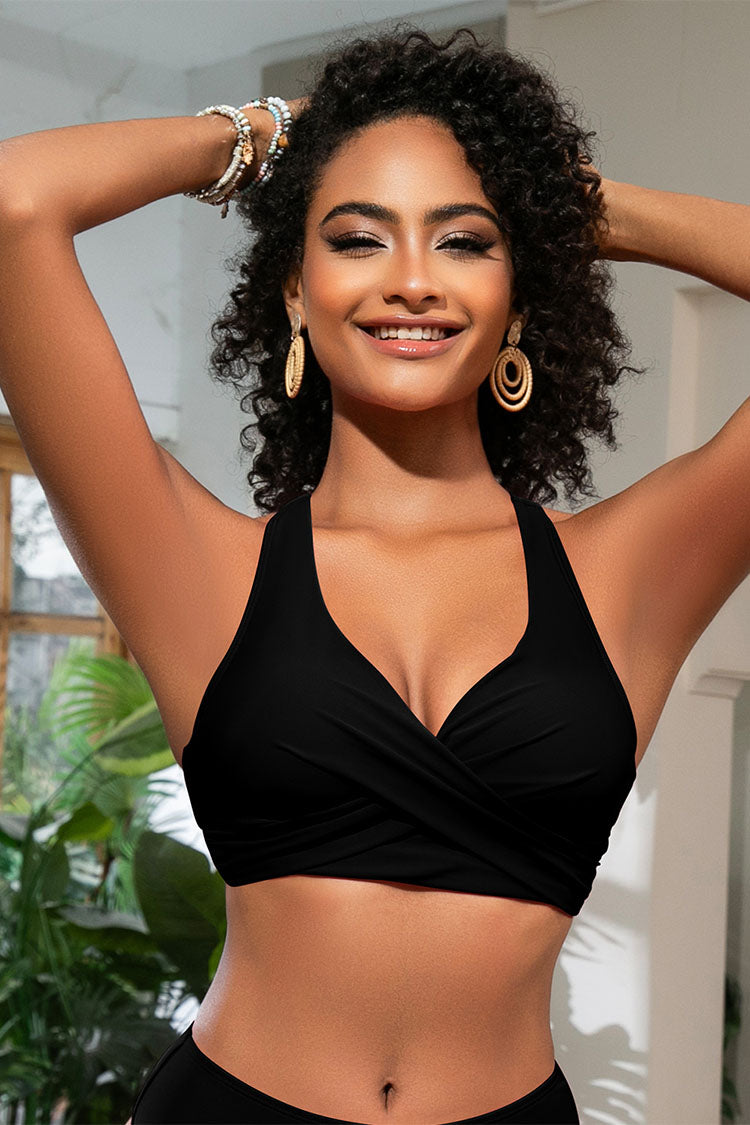 Women's Crossover V-Neck Bikini Top