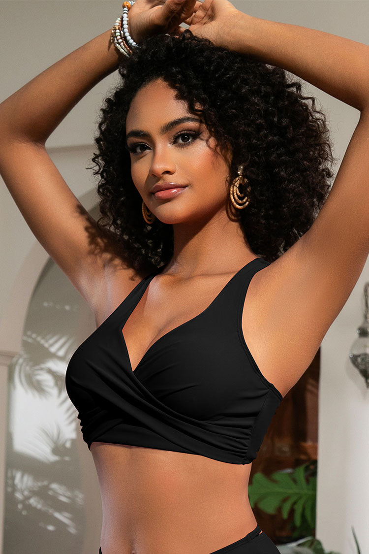 Women's Crossover V-Neck Bikini Top