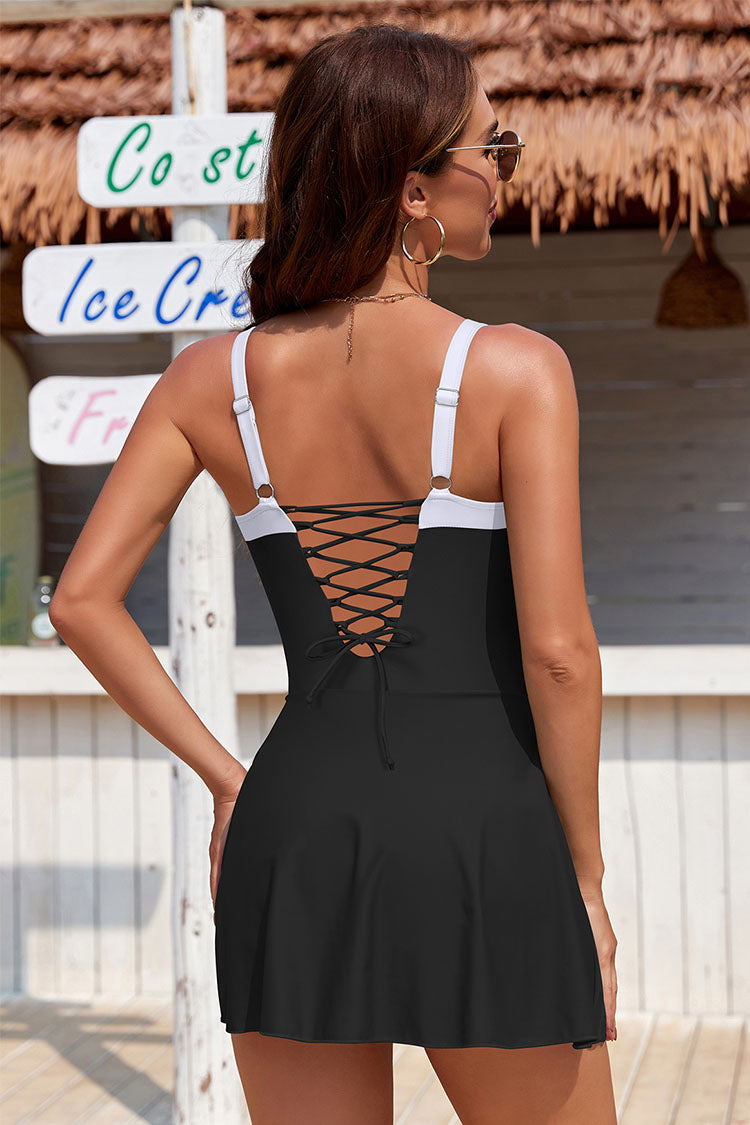 Womens Split Tummy Control Skirt Bathing Suit