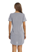 Women Short Sleeve Nightdress Pajamas Set