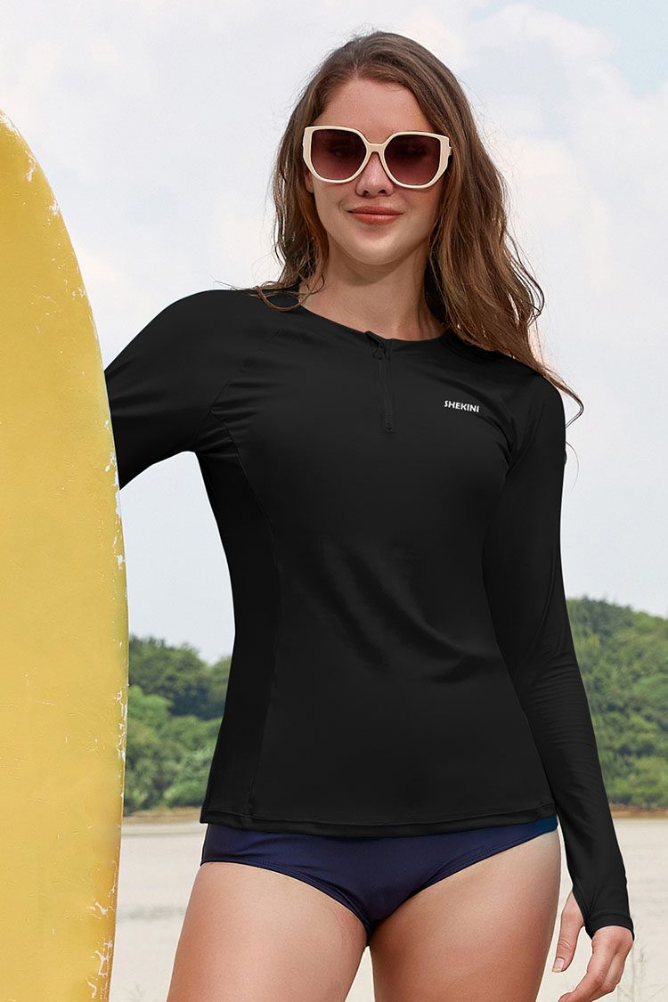Shekini Long-Sleeve sports Swim Top