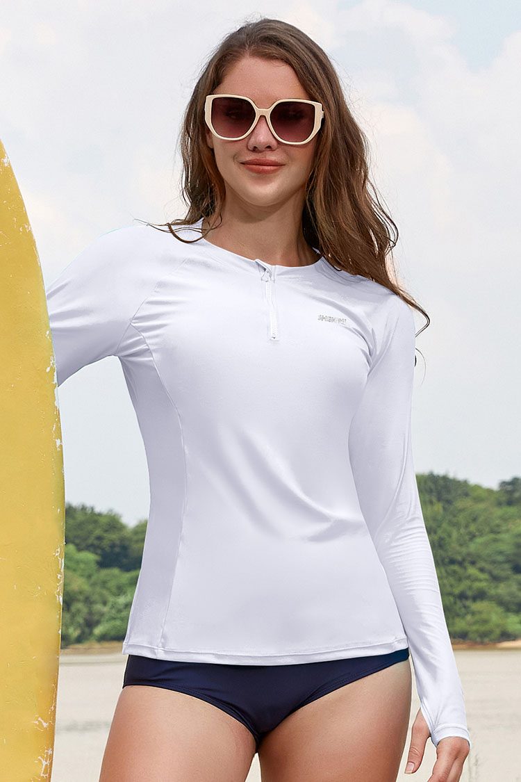 Shekini Long-Sleeve Sports Swim Top