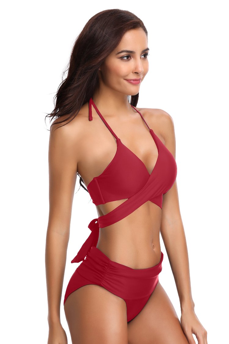 Push-up Bandage Halter Bikini