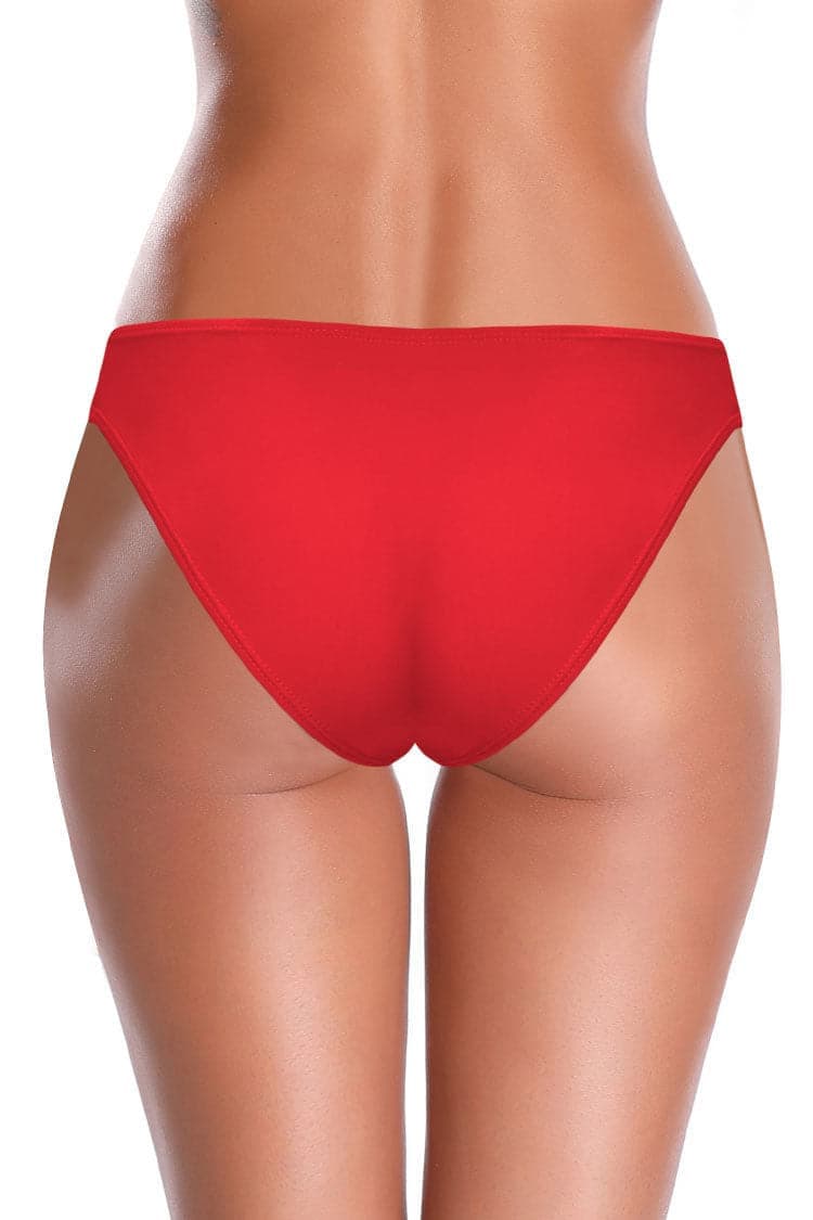 SHEKINI Shirred Side Low Rise Hipster Sexy Bikini Bottom