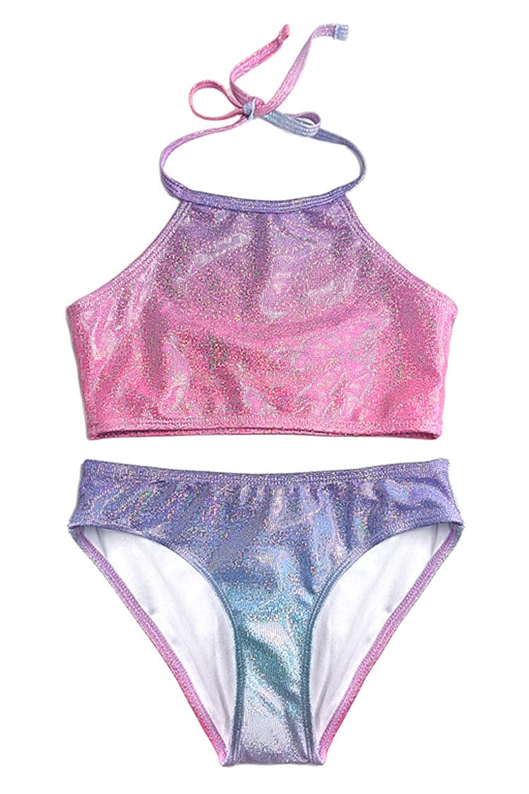 SHEKINI Toddler Girl's Halter Bikini Swimsuit