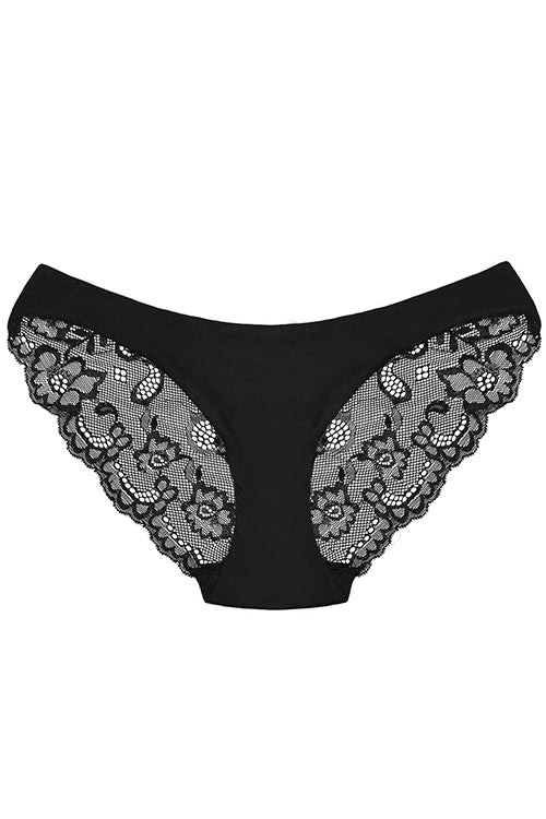 SHEKINI Hipster Briefs Lace Solid Color Panties 3 Pack