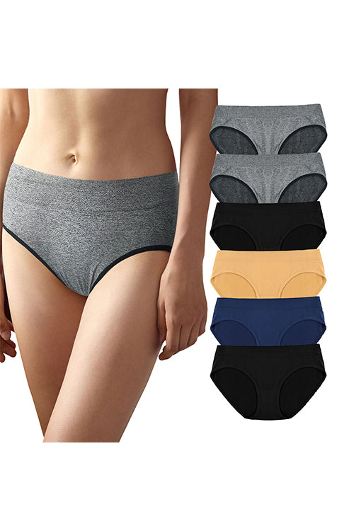 SHEKINI Sexy Seamless Invisible Low Rise Panties 4 Pack 6 Pack