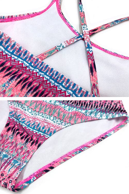 SHEKINI Girls Two Piece Swimsuits Printing Flounce Bathing Suits