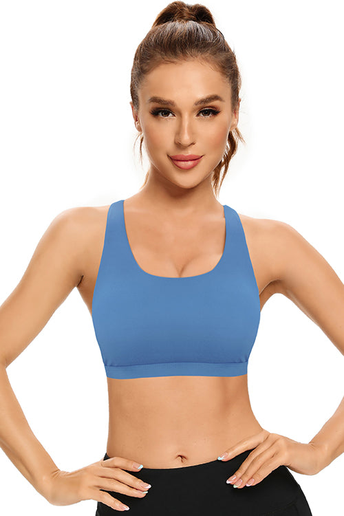 SHEKINI Back Cross Sports Bra Yoga Bralette