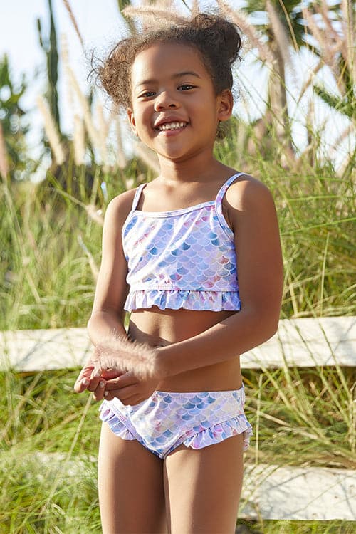 Ruffle Baby Girls Two Piece Swimsuits Toddler Bikini Set