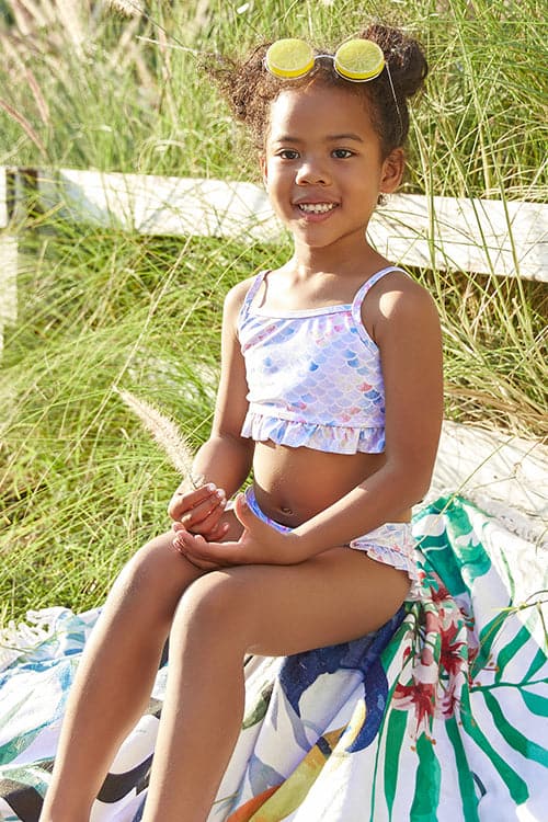 SHEKINI Ruffle Baby Girls Two Piece Swimsuits Toddler Bikini Set