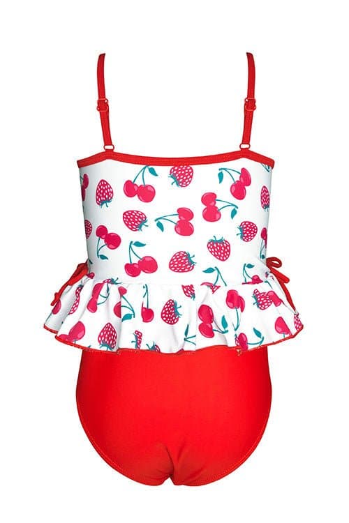 SHEKINI Baby Girl's Ruffle Bathing Suit Kids Floral Printing Two Piece Swimsuits