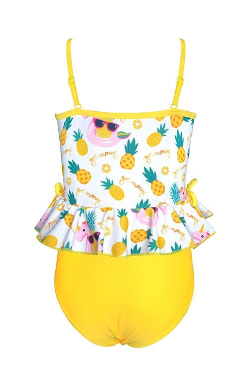 SHEKINI Baby Girl's Ruffle Bathing Suit Kids Floral Printing Two Piece Swimsuits