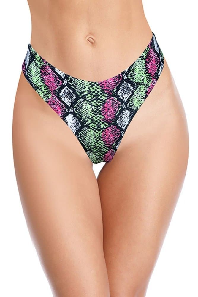 SHEKINI Brazilian U-Cut Thong Bikini Bottom